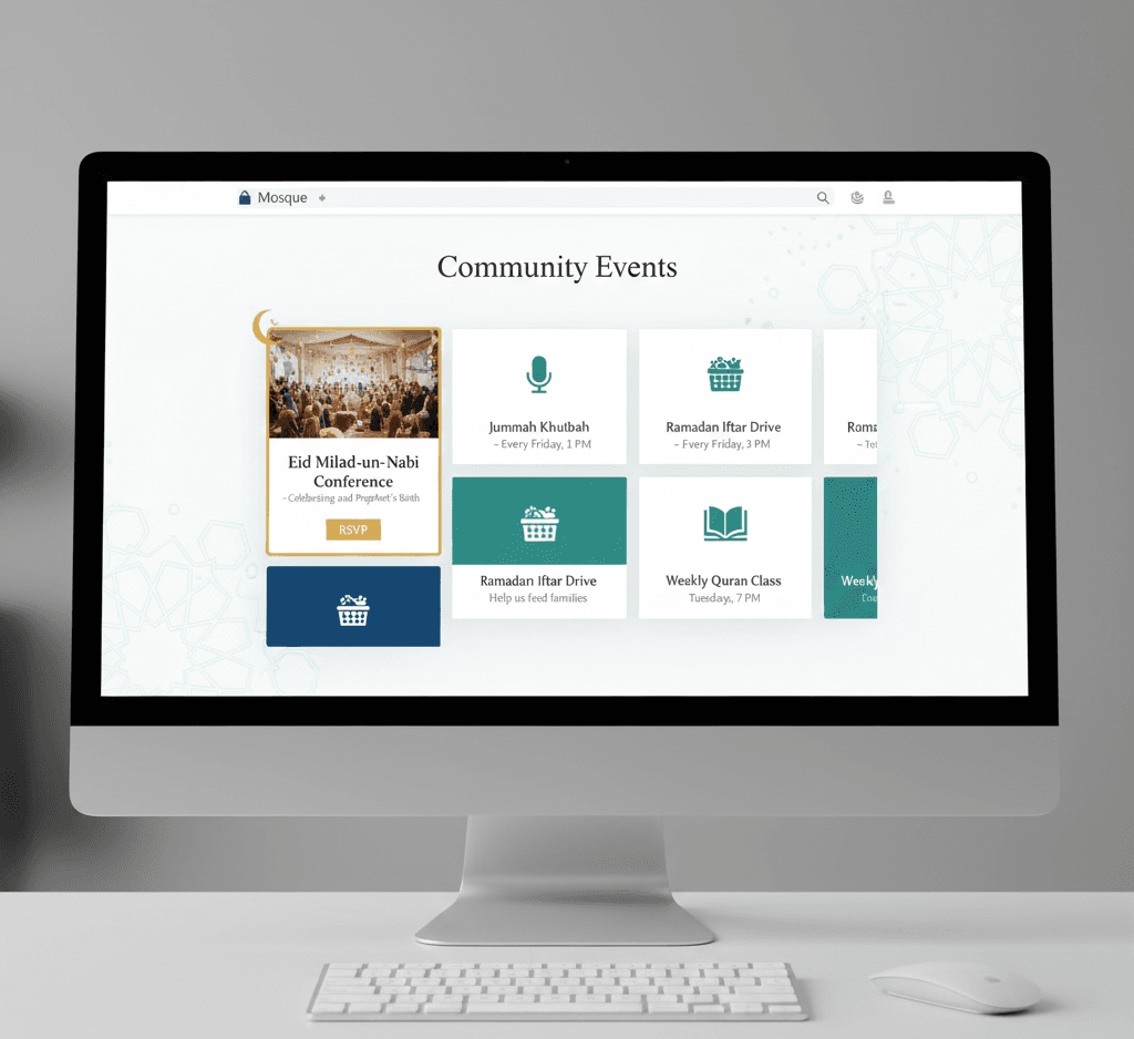 Jamia Masjid Platform - Digital Mosque OS screenshot 1