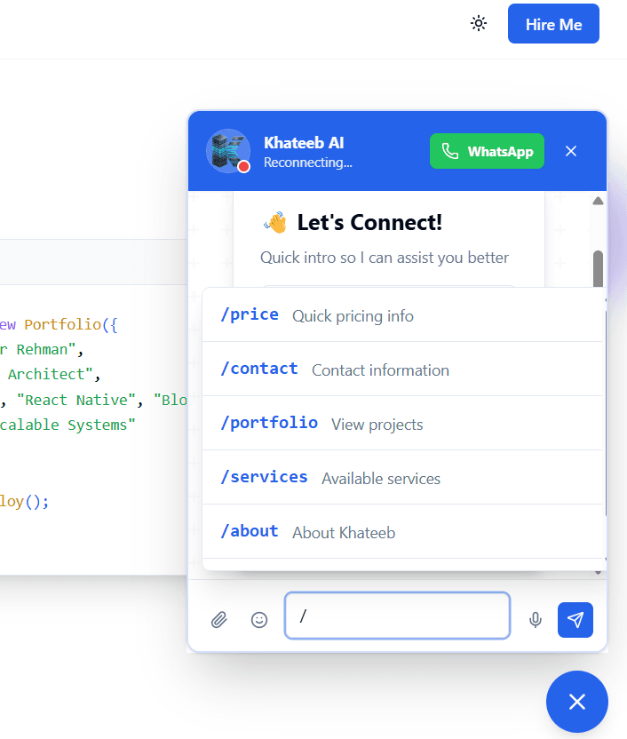 Khateeb.dev - Portfolio & Client Hub screenshot 4